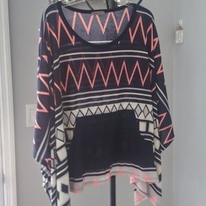 FINAL SALE West kei brand poncho type knit.